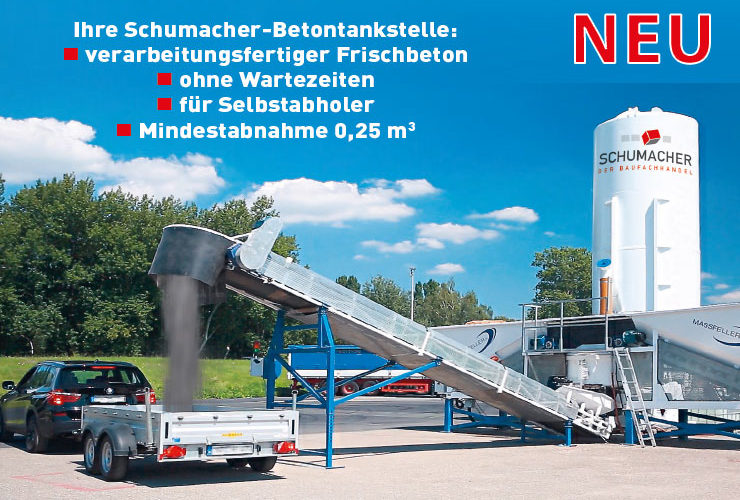 Neu bei uns: Frischbeton-Tankstelle